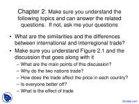 Economics of International Trade: Absolute and Comparative Advantage
