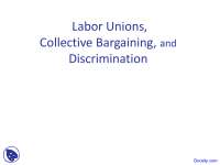 Labor Unions, Bargaining & Discrimination: Analyzing Membership, Laws & Economic Impact
