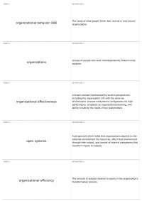 Organizational Behavior Terminology: A Comprehensive Glossary