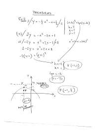 Parabolas - Calculus - Lecture Notes - Docsity