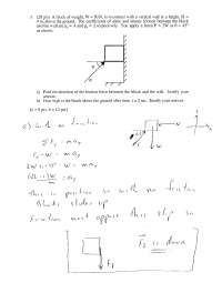 Static and Kinetic Friction - Introductory Physics - Solved Paper