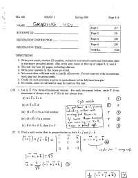 Three Dimensional Vectors - Analytic Geometry and Calculus - Solved Exam