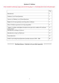 Collisions - Applied Maths - Lecture Notes