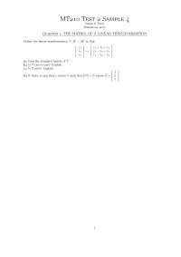 Linear - Linear Algebra - Exam