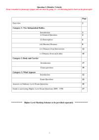 Relative Velocity - Applied Maths - Lecture Notes