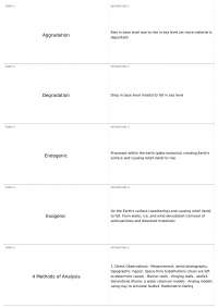 Exam I | GEOG 3304 - Geomorphology