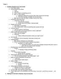 Exam 1 - Advanced Horse Management - Notes | ANS 442