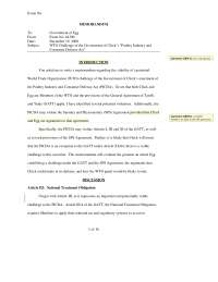 World Trade Organization - International Trade Regulation - Solved Past Paper