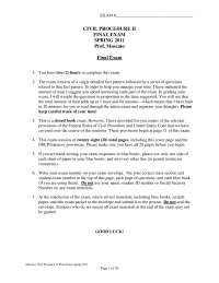 Disabilities Act - Civil Procedure - Past Exam