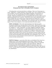 Procedural Tools - Civil Procedure - Past Exam
