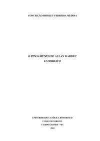 O Pensamento de Allan Kardec e o Direito