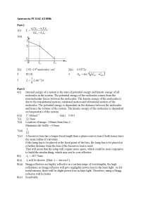 Internal Energy of System - Physics - Solved Past Exam - Docsity