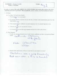 Fourier Transform - Fourier Analysis - Solved Exam