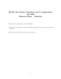Parameter - Fourier Analysis - Solved Exam