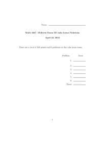 Temperature Formula - Fourier Analysis - Solved Exam