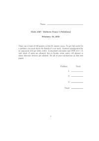 Precise Numerical Value - Fourier Analysis - Solved Exam