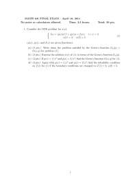 MATH 401 Final Exam - April 18, 2011