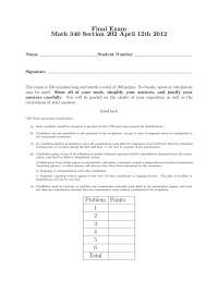 Understand - Linear Programming - Exam
