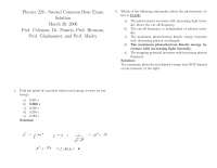 Speed of Particle - Optics and Modern Physics - Solved Past Paper
