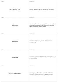 Psychoactive Drugs and Their Effects: A Comprehensive Glossary