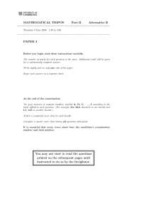 Compact Interval - Mathematics - Exam - Docsity