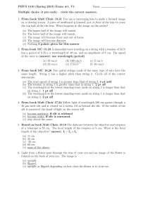 Exam # 1 - General Physics II - multiple choice questions and problems ...