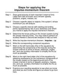 Impulse Momentum Theorem - General Physics - Solved Past Paper - Docsity