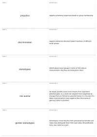 Chapter 6: Stereotypes, Prejudice , & Discrimination | SOP 3004 - Social Psychology