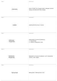 Chemistry Exam 1 | CHEM 1035 - General Chemistry - Docsity