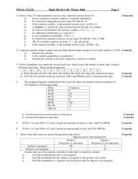 Variable Quantitative - Computer Science Technology - Exam | Exams ...