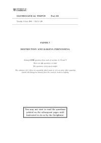 Restriction and Kakeya Phenomena - Math Tripos - Past Exam Paper
