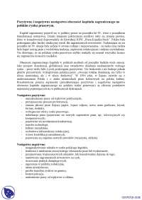 Kapitał zagraniczny na polskim rynku prasowym - Notatki- Polski System Medialny