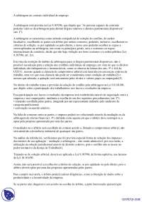 Aplicação da arbitragem no direito individual de trabalho