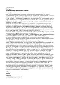 ASSMANN, Ricordare