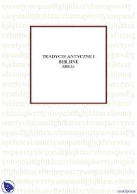 Analiza Biblii - Notatki - Biblia - Część 1