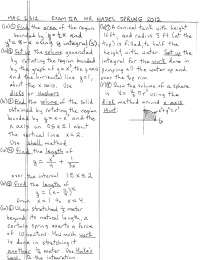 8 Solved Problems with Solutions on Calculus II - Test 2 | MAC 2312 ...