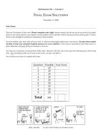 Rabbits - Calculus - Solved Exam - Docsity