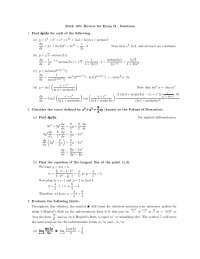 Simplified - Calculus - Solved Exam - Docsity
