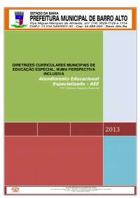 Diretrizes o funcionamento do AEE na Rede Municipal de Ensino de Barro Alto Bahia
