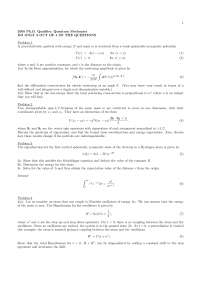 Born Approximation - Introduction to Quantum Mechanics - Exam