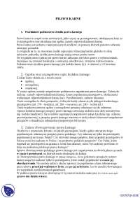 Prawo karne - Notatki - Prawo - Część 1