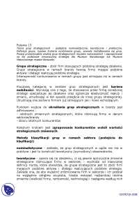 Teoria grup strategicznych - Notatki - Zagadnienia zarządzania strategicznego