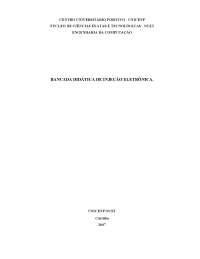 Jeronymo G Zanlorenzi - BANCADA DIDÁTICA DE INJEÇÃO ELETRÔNICA