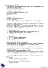 Ulcera péptica - Apostilas - Gastroenterologia