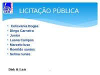 apresentação sobre licitações públicas