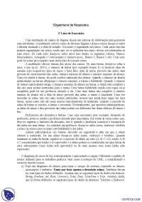 Exercícios - Engenharia de Requisitos