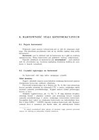 Hartowność stali konstrukcyjnych - Notatki - Materiałoznastwo