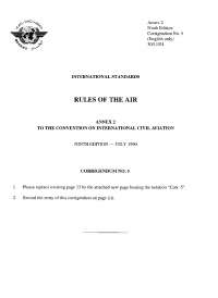 Annex 2 Rules Of The Air Apuntes De Ingenieria Aeronautica Docsity