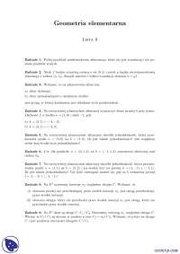 Składanie przekształceń - Ćwiczenia - Geometria elementarna