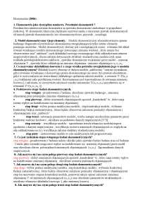 Ekonometria,teoria - Notatki - Ekonometria